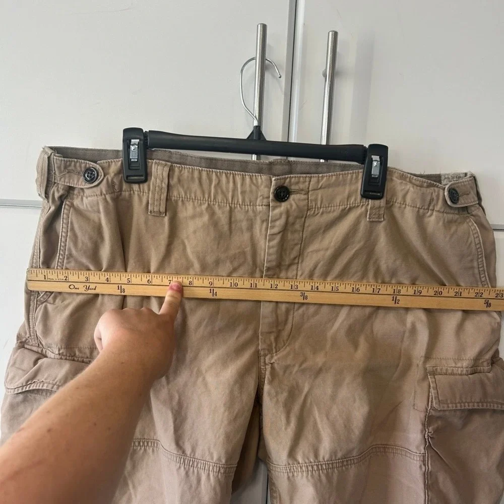 Polo Ralph Lauren Mens 42 Cargo Shorts Classic Fit Drill Khaki Tan Utility